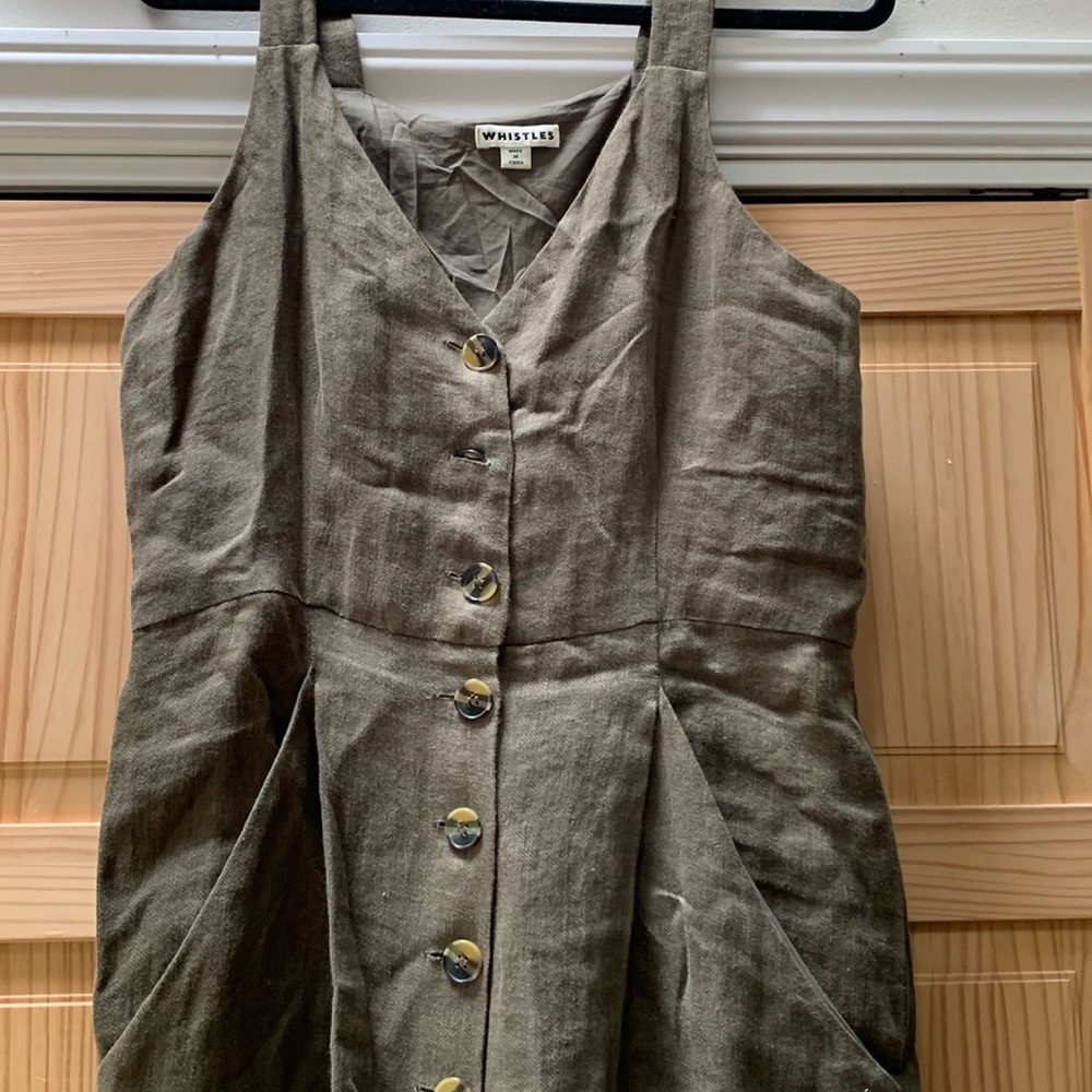 Whistles Brown Cargo Pants Utility Style - Picture 3 of 6